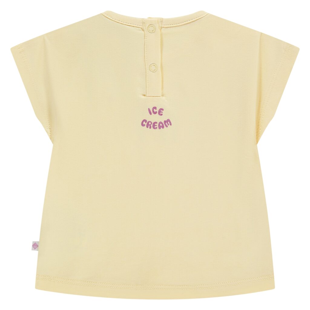 t shirt bébé fille jaune