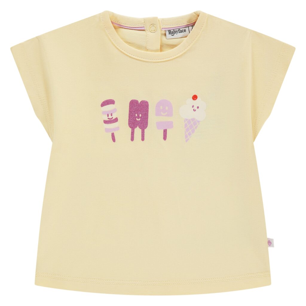 t shirt bébé fille jaune