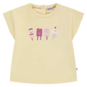 t shirt bébé fille jaune