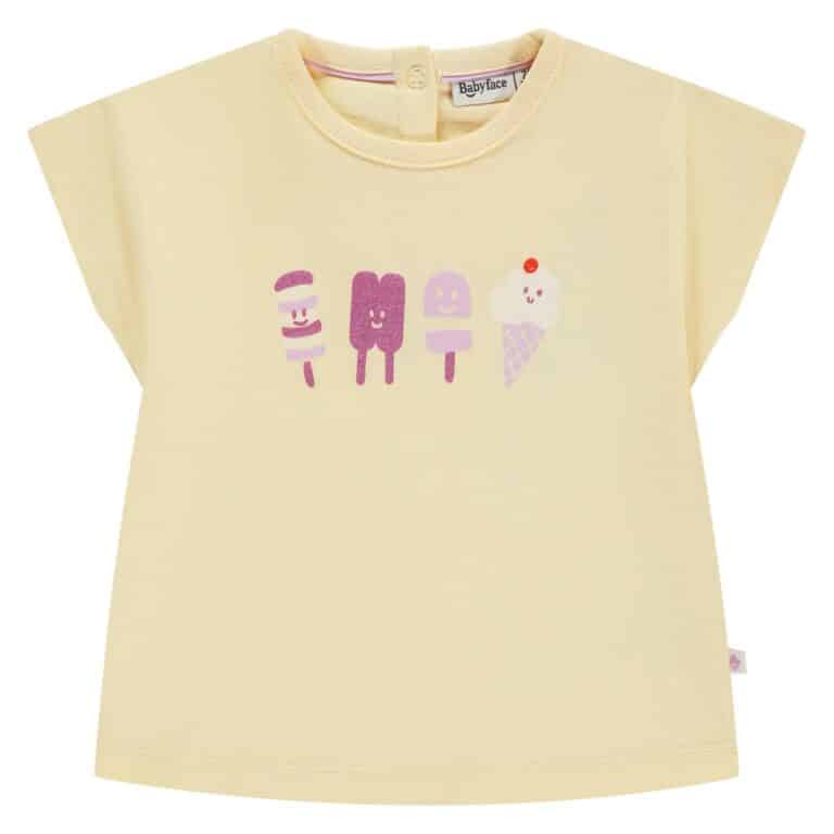 t shirt bébé fille jaune