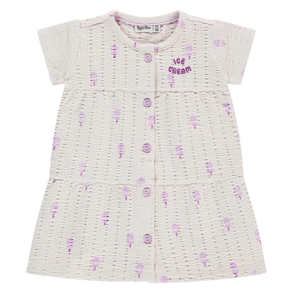 robe manches courtes bébé fille ivoire