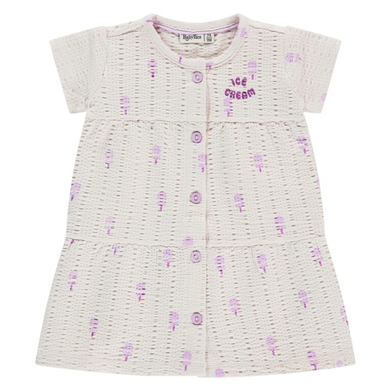 robe manches courtes bébé fille ivoire