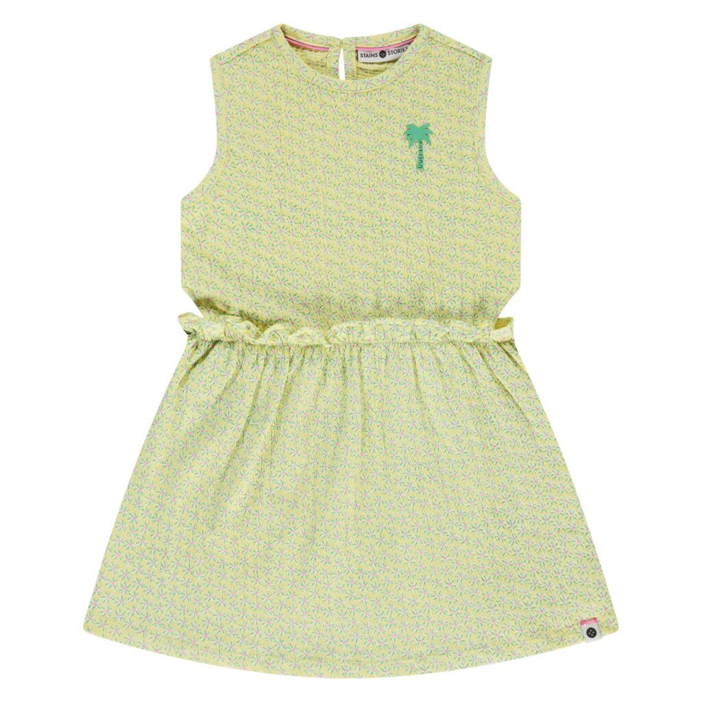 robe manches courtes fille vanille