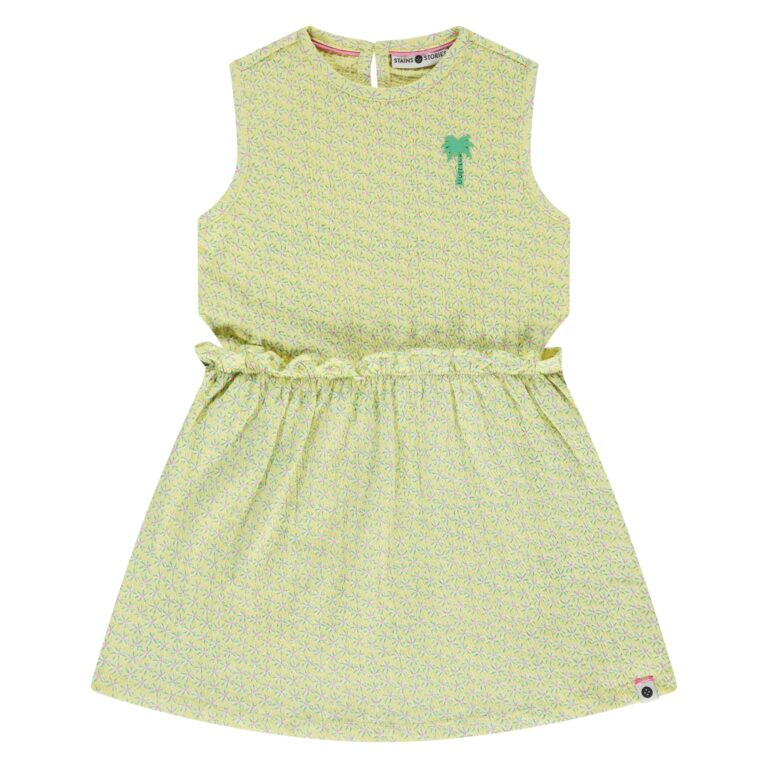 robe manches courtes fille vanille