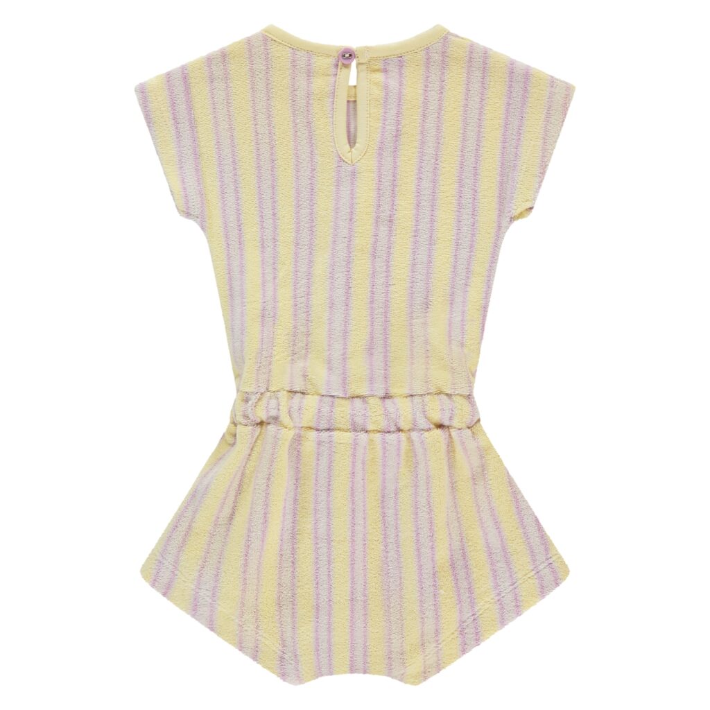 combishort bébé fille jaune