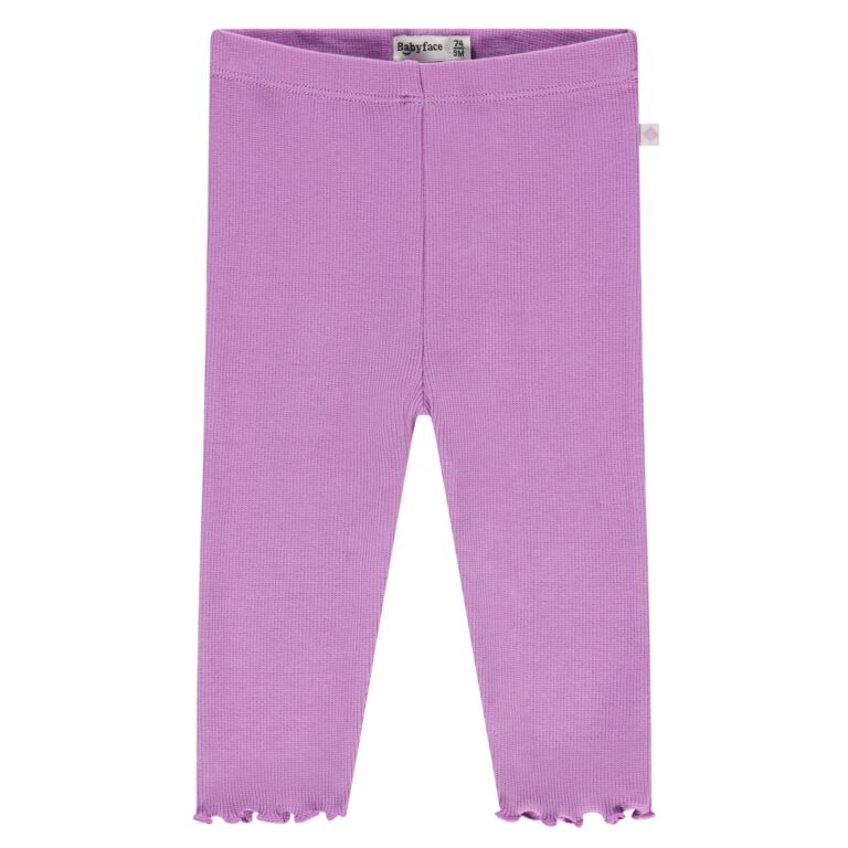 legging côtelé bébé fille violet