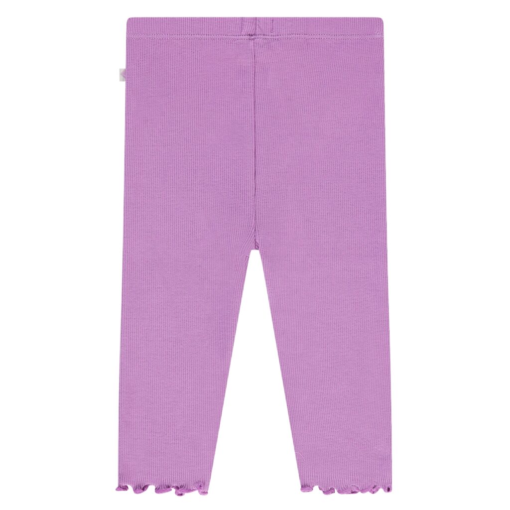 legging côtelé bébé fille violet
