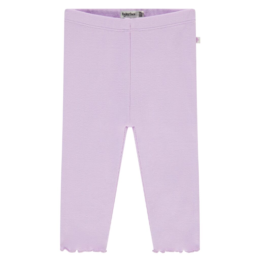 legging côtelé bébé fille lavande
