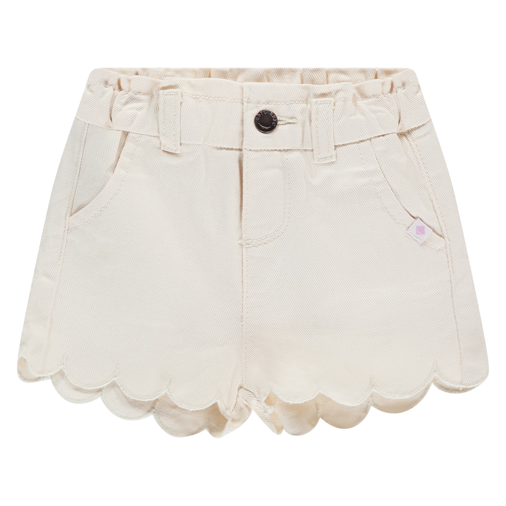 short bébé fille ivoire