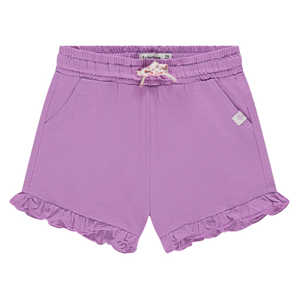 short bébé fille violet
