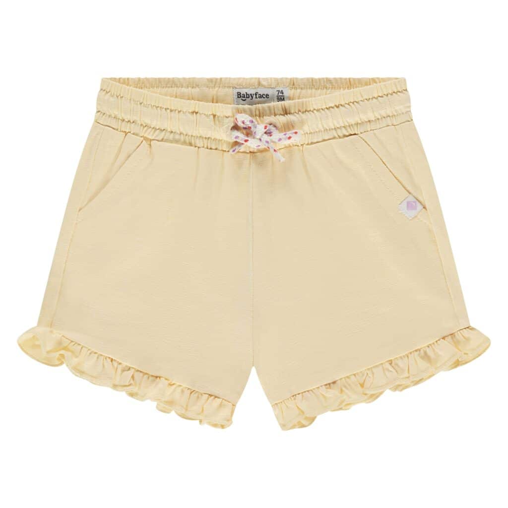 short bébé fille jaune