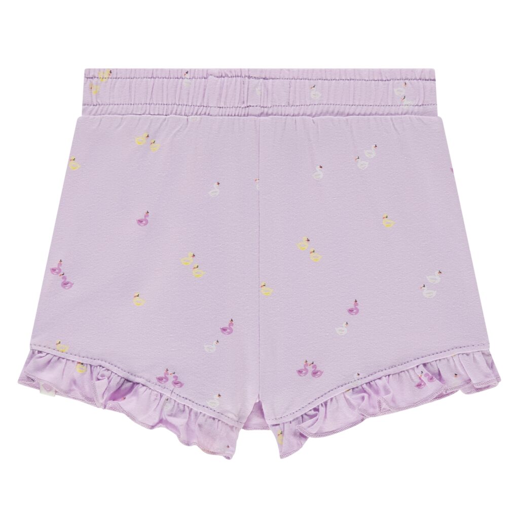 jupe short bébé fille lavande