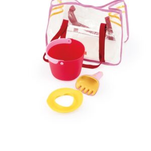 set de plage rouge cerise