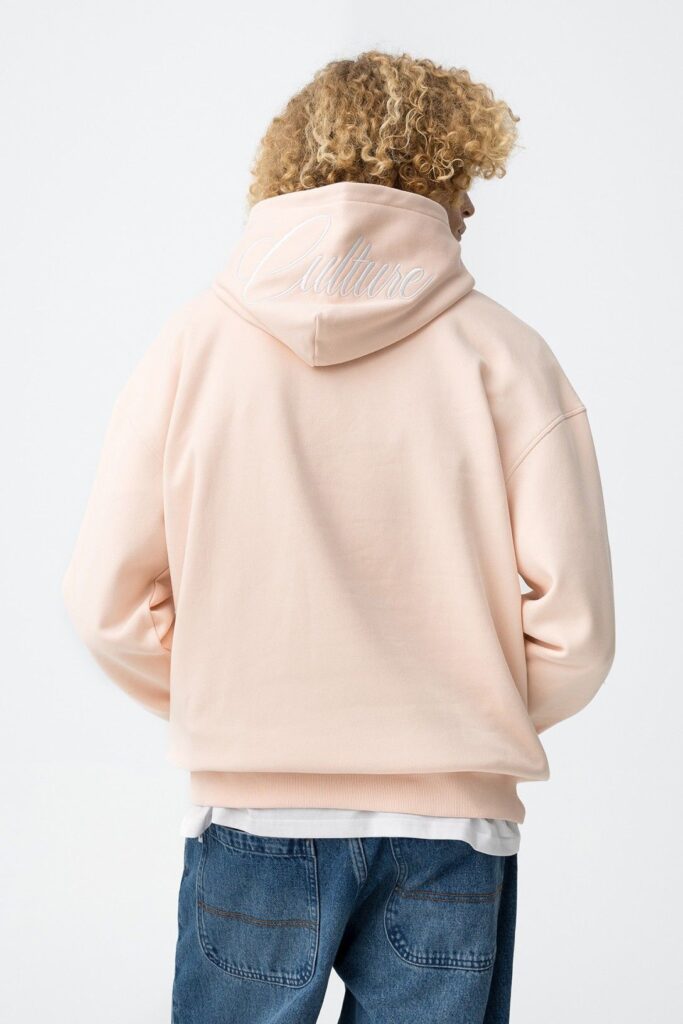 sweat à capuche rose ray