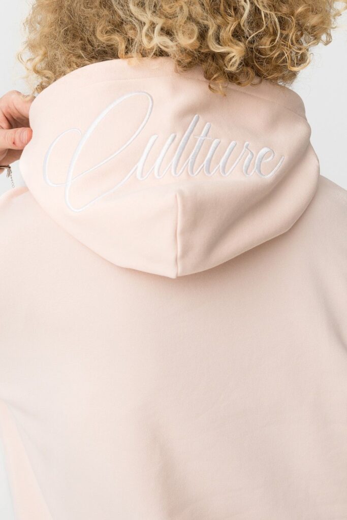 sweat à capuche rose ray