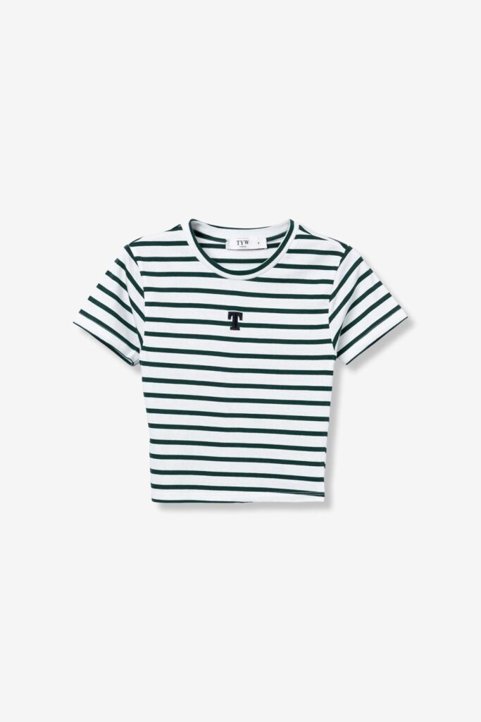 t shirt vert foncé pop