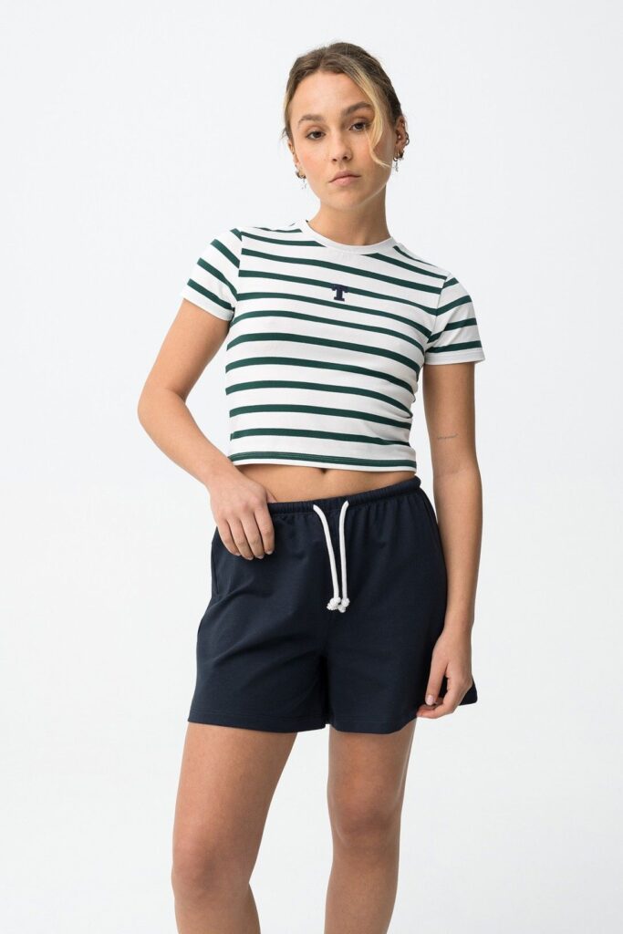 t shirt vert foncé pop