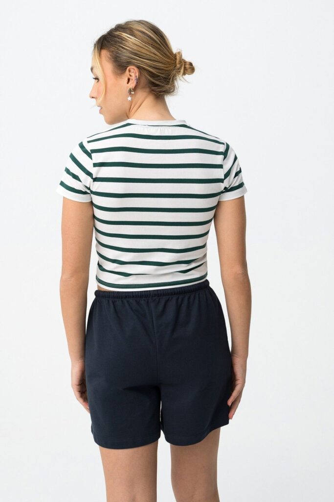 t shirt vert foncé pop