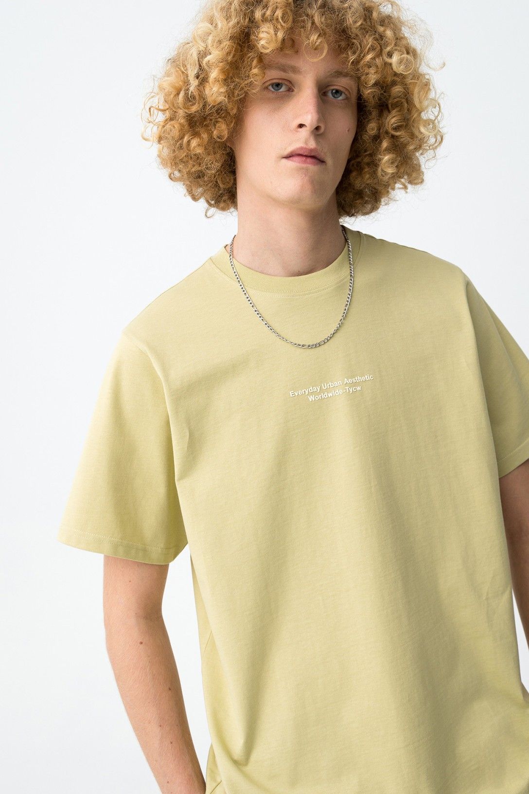 t shirt vert grisé emery