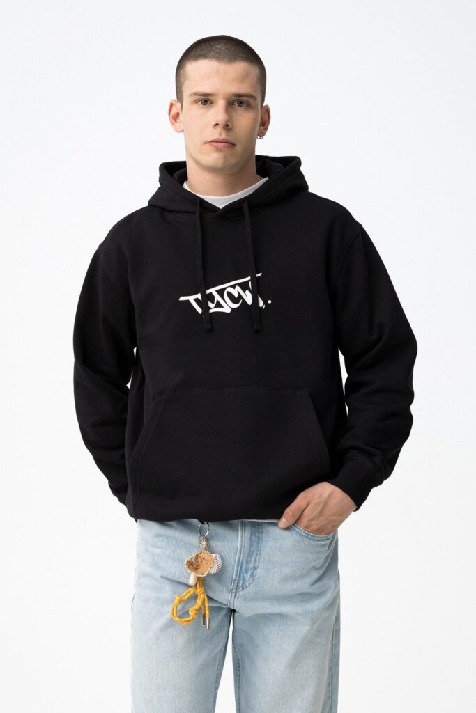 sweat à capuche noir albert