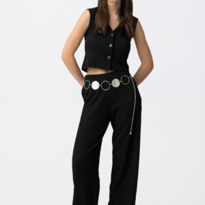 pantalon noir crepino