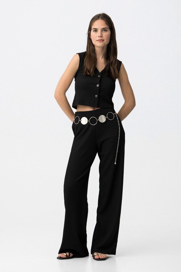 pantalon noir crepino