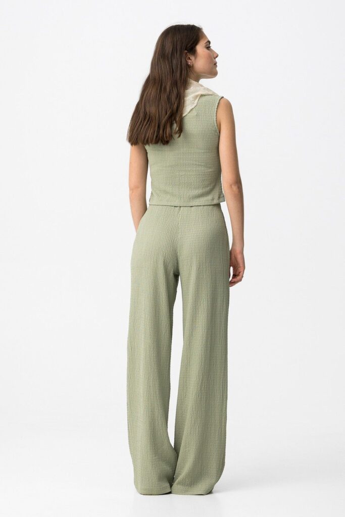 pantalon vert d'eau crepino