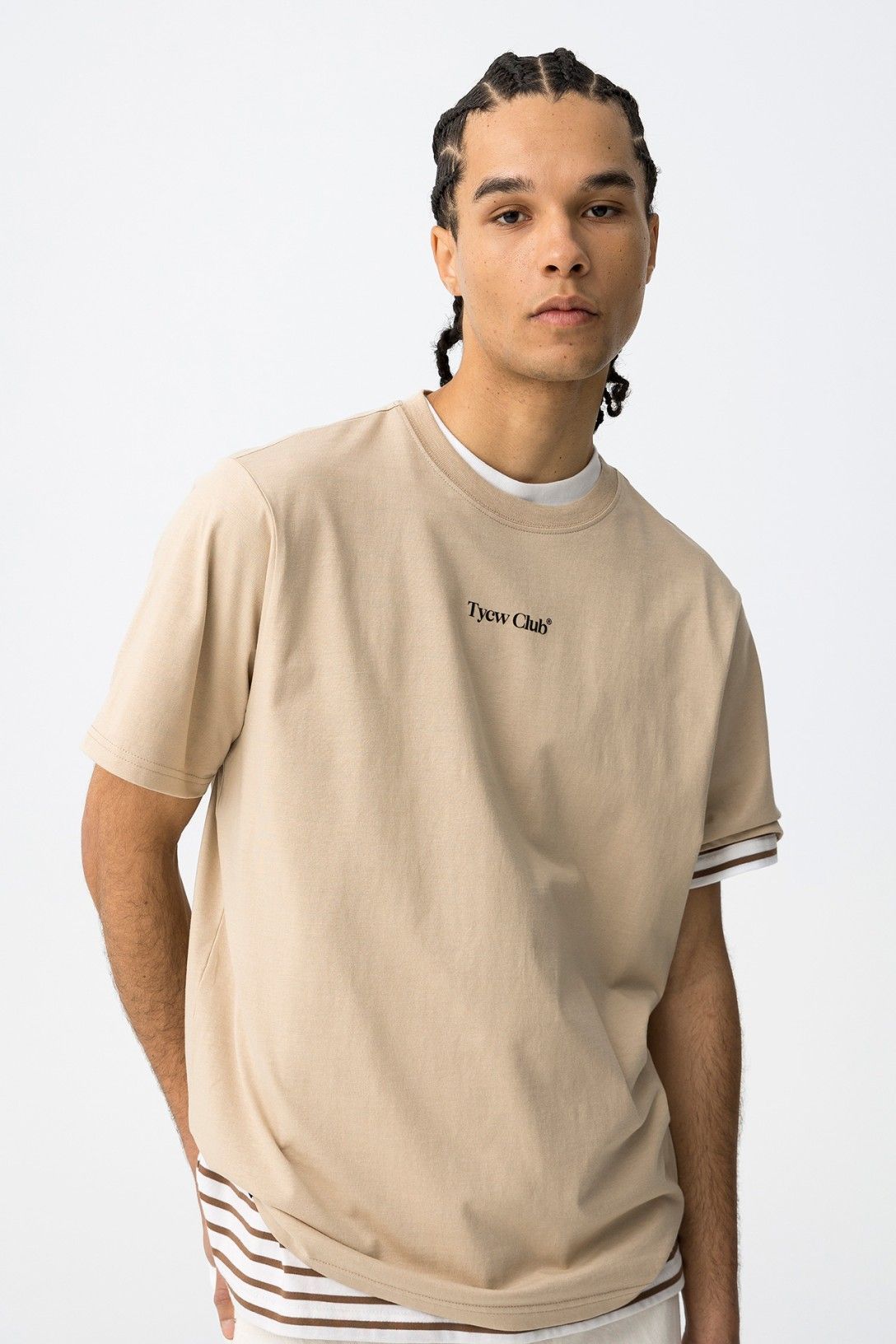 t shirt beige clade