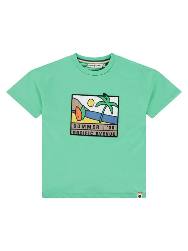 t shirt garçon Émeraude