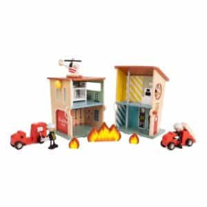 caserne de pompiers bois
