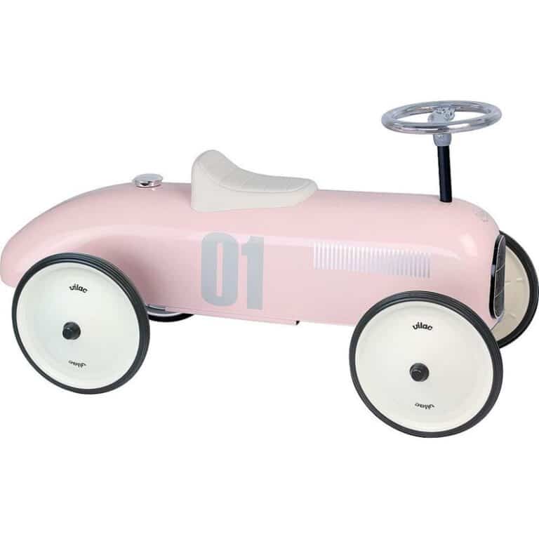 vilac porteur voiture vintage rose tendre