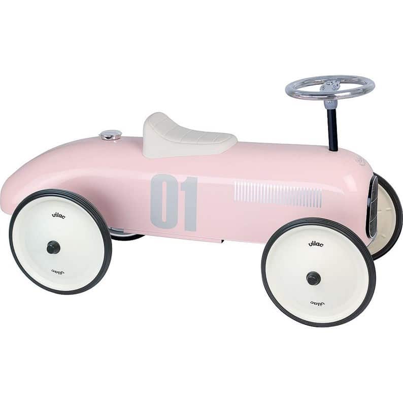 vilac porteur voiture vintage rose tendre