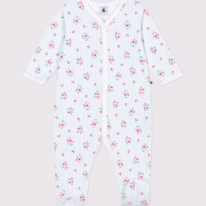 pyjama léger ligné fleurs