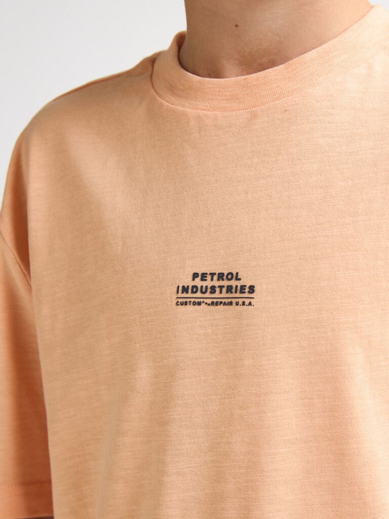 t shirt petrol industrie orange