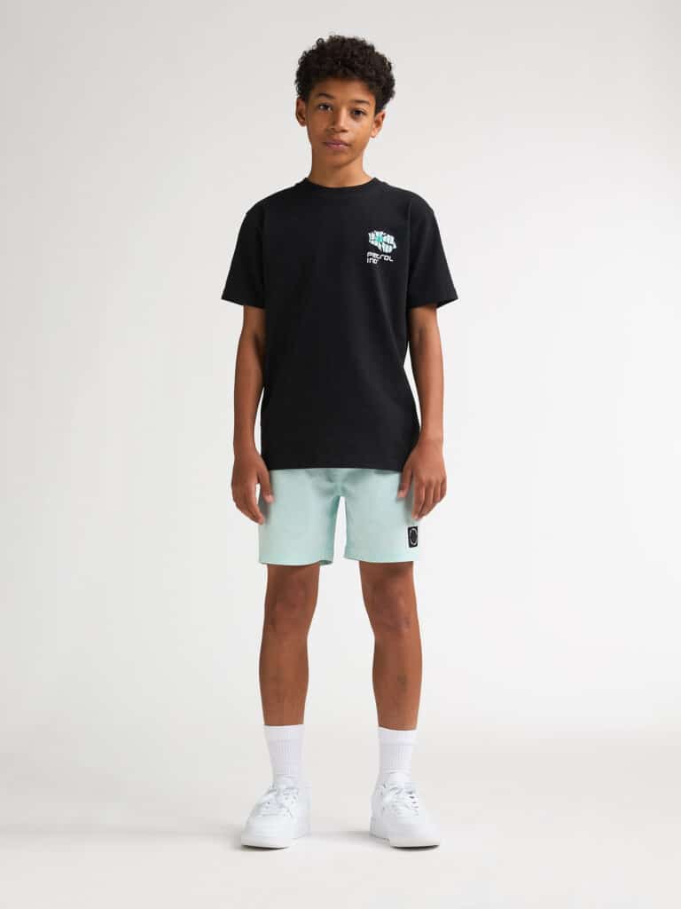 t shirt ss classic print noir