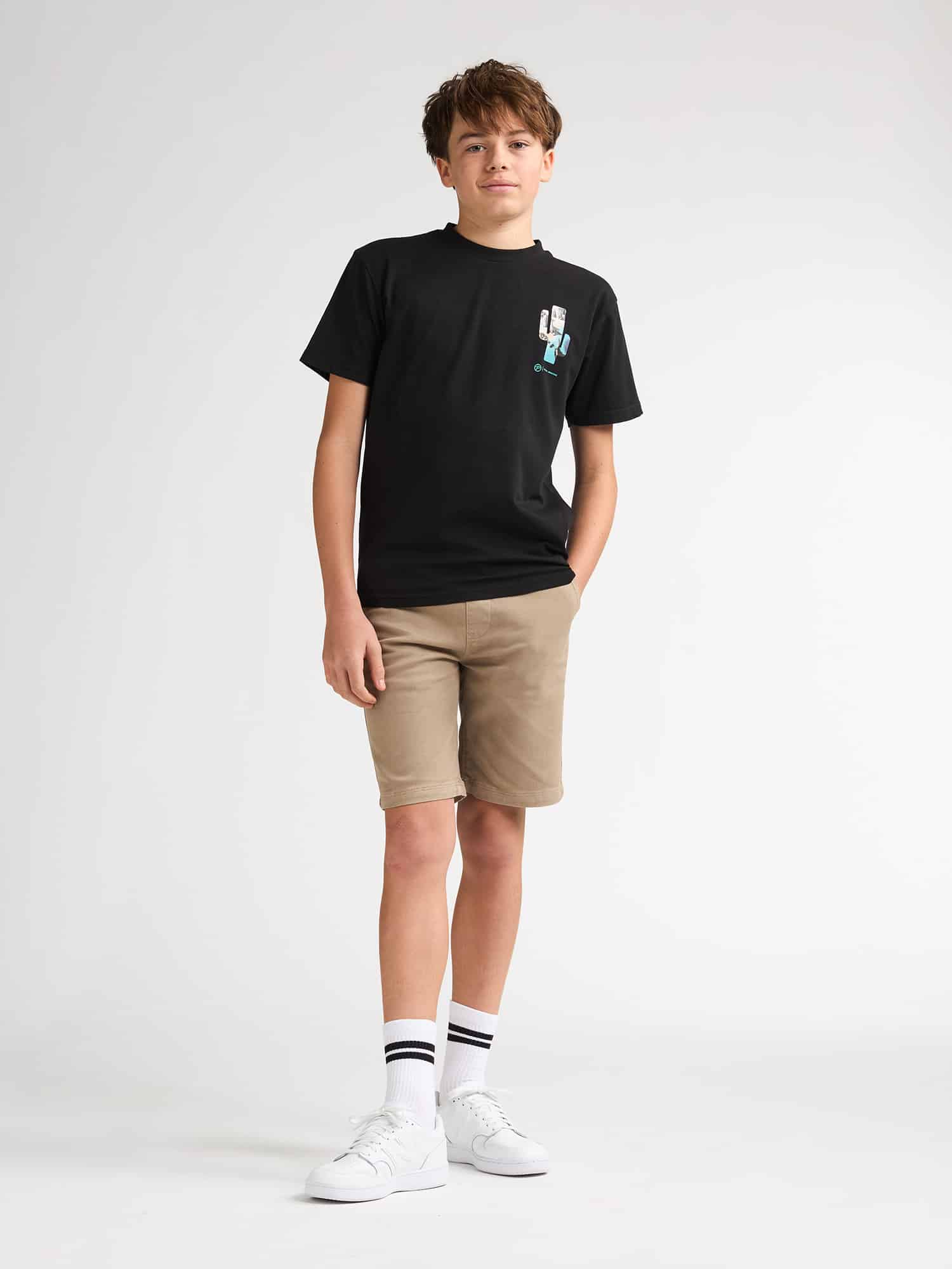 t shirt ss classic print noir (copie)