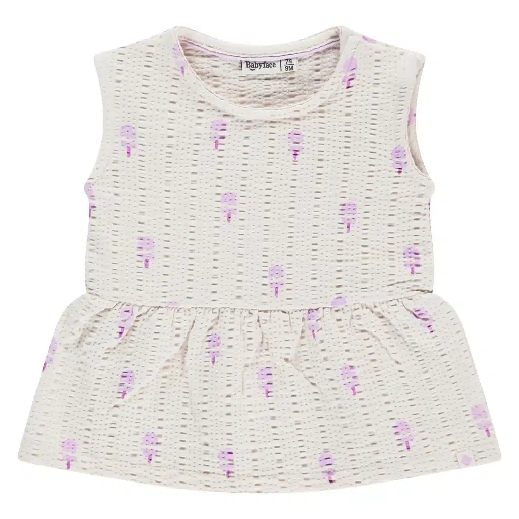débardeur bébé fille ivoire