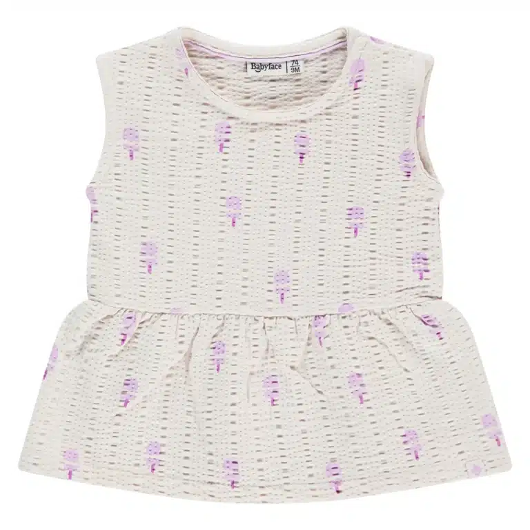débardeur bébé fille ivoire