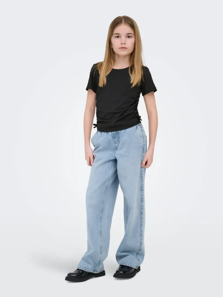 top noir retroussable réversible