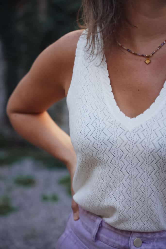 t shirt " everything is fine" blanc