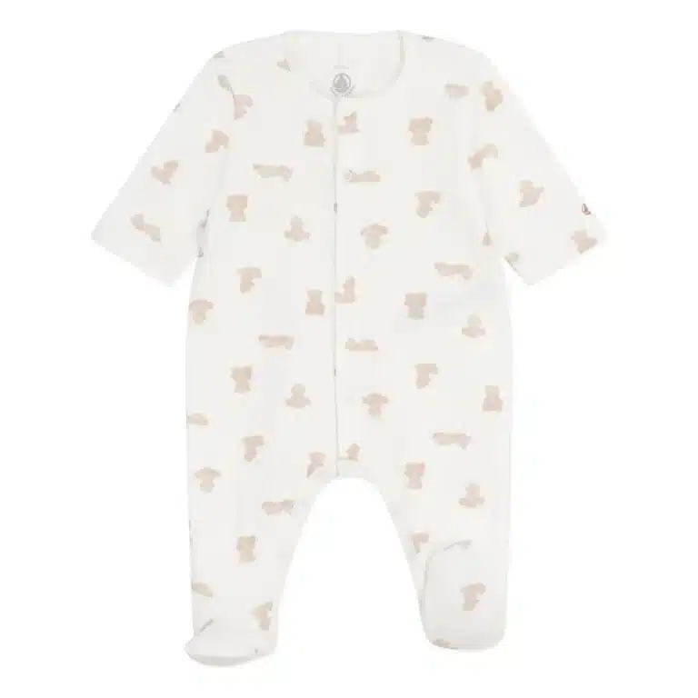 pyjama léger blanc oursons