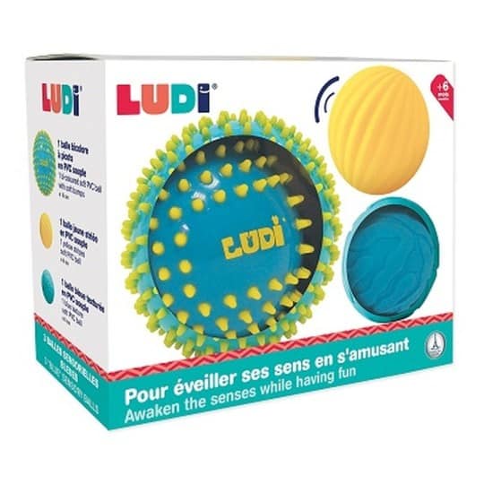 ludi balles sensorielles bleues