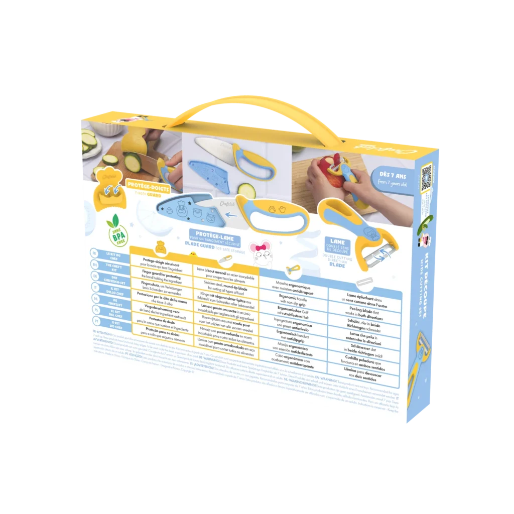 chef club couteau + éplucheur + protège doigts