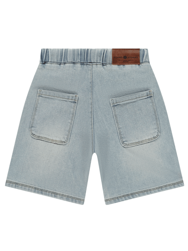 short en jean garçon denim bleu clair