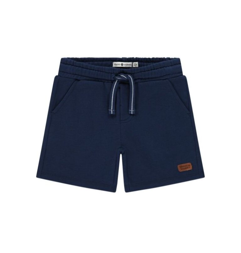 short de jogging garçon bleu marine