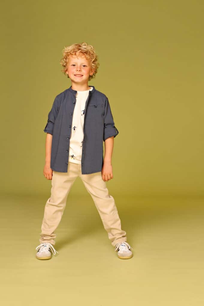 pantalon garçon beige