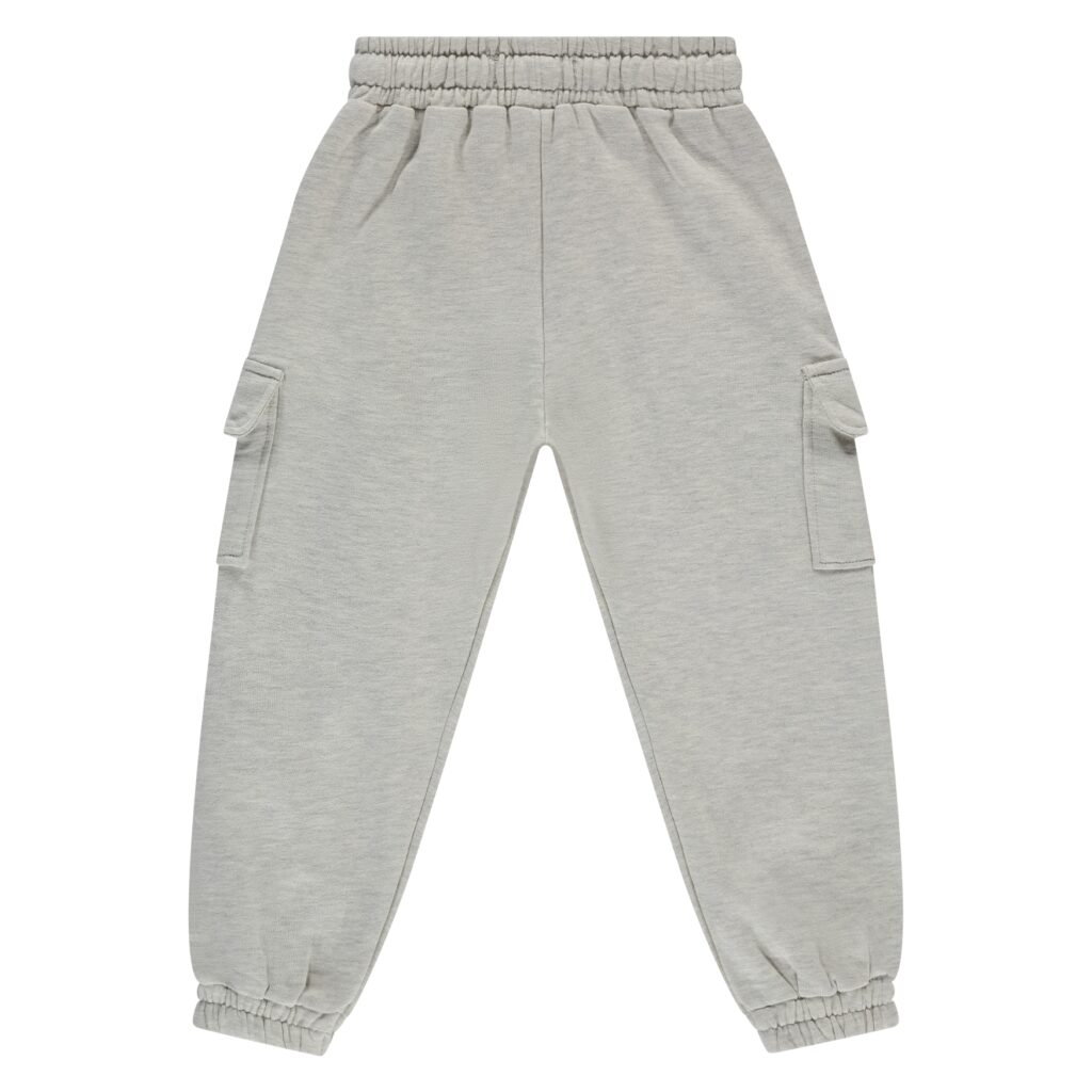 pantalon de jogging garçon gris clair chiné