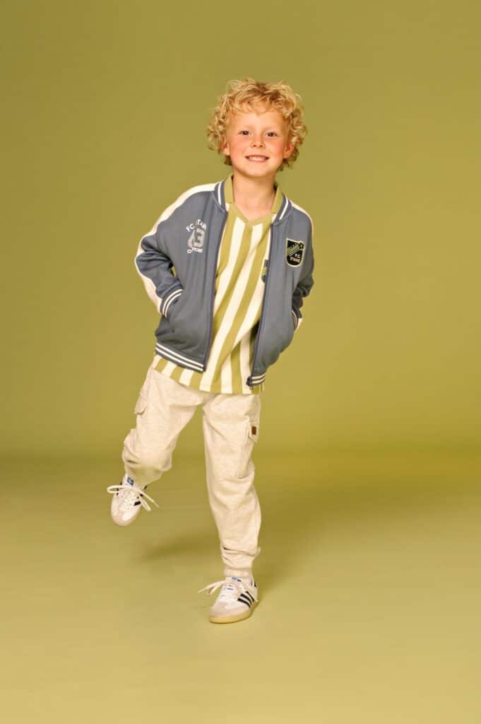 pantalon de jogging garçon gris clair chiné