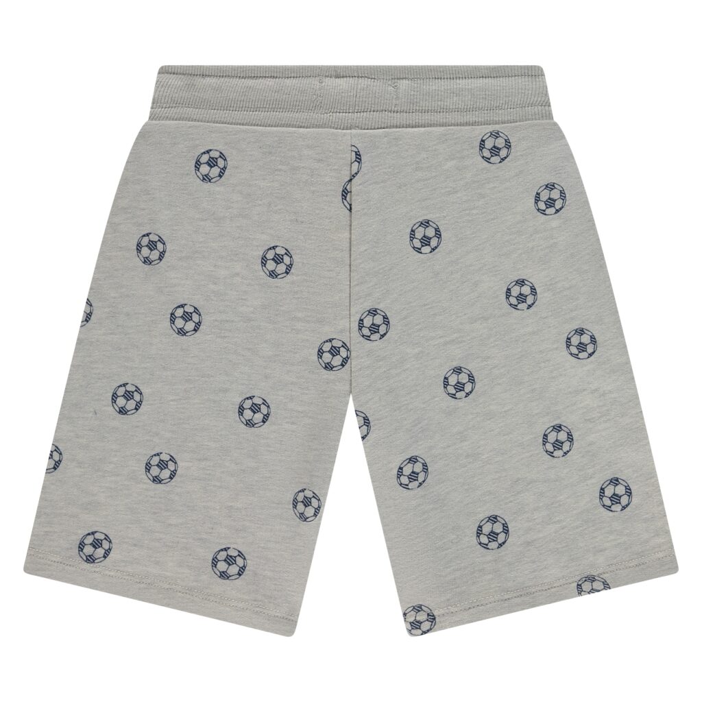 short de jogging coupe large garçon gris clair chiné