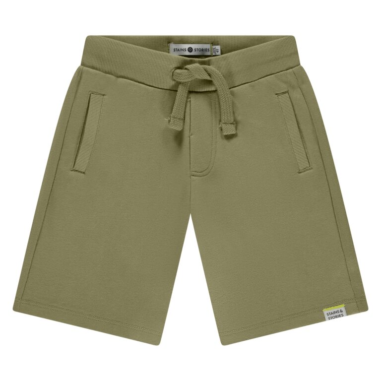 short de jogging coupe large garçon vert